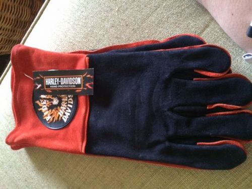 Harley davidson leather welding gloves for sale