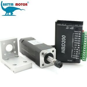 Square 104W ER8 Brushless spindle motor CNC kit &amp; DBD200 24V driver &amp; Clamp