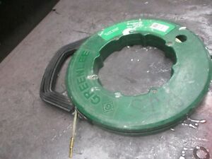 GREENLEE 436-5 STEEL FISH TAPE  50&#039;x3/16&#034; w/ EYE