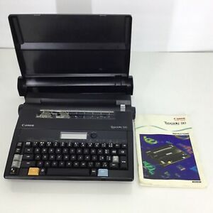 Vintage Canon Typestar 110 Portable Type Writer Cover &amp; Manual