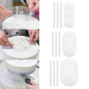 Multi-Layer Cake Support Set Plastic Tools for Cake Construction Making