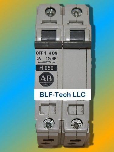 Allen bradley 1492-cb2 h050 2-pole manual motor controller 5 amp circuit breaker for sale