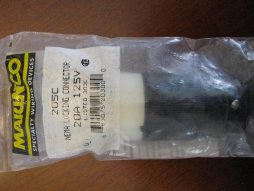 Marinco Nema Locking Connector 205C  20A  125V