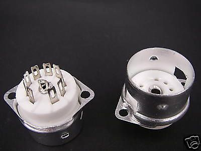 2x Valve Tube Shielded Socket 12AX7 6LE8 6EA8 6922,9FA mh