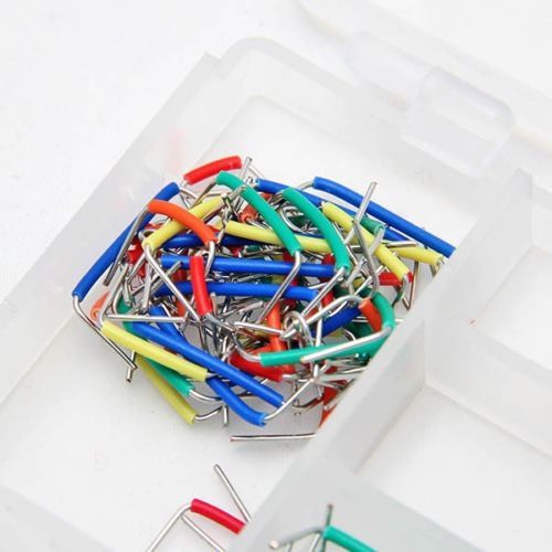 140pcs u shape solderless breadboard jumper cable wire kits for arduino 9 color for sale