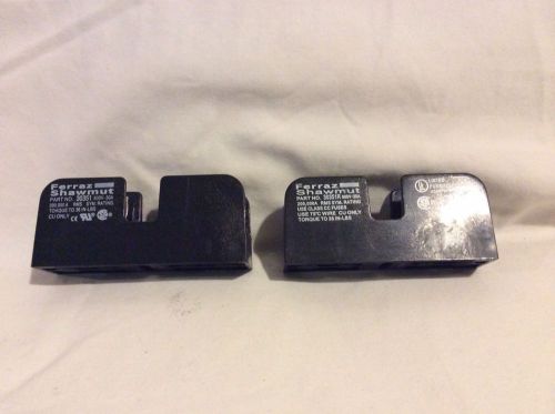 Lot of 2 Ferraz Shawmut 30351R 1-Pole Fuse Holder 600V, 30A, 35in-lb Torque