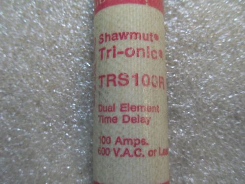 (rr13-1) 1 used gould shawmut trionic trs100r 600vac time delay fuse for sale