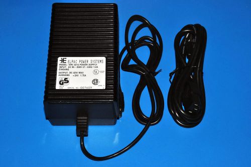 ELPAC POWER SYSTEMS MODEL WRI 4214 POWER SUPPLY INPUT:95-250V OUTPUT 24VDC 1.75A