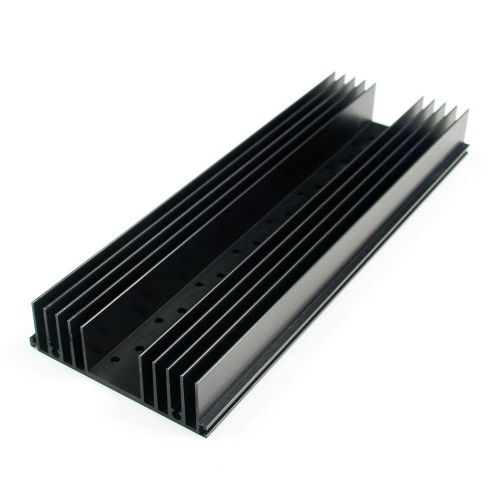 Ss5128 to-3 holes x8 aluminum black heatsink heat sink audio amplifier for sale