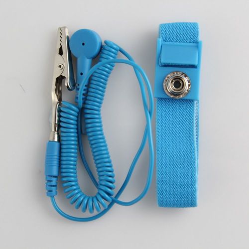 NEW Blue Anti Static Antistatic ESD Adjustable Wrist Strap Band