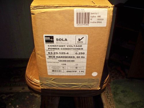 SOLA 63-23-125-4 CONSTANT VOLTAGE TRANSFORMER