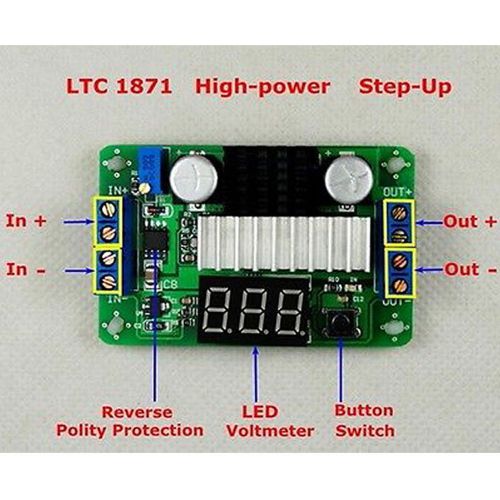 DC-DC LTC1871 Converter 3.5 to 30V 100W Boost Step-up Power Supply Module LED gr