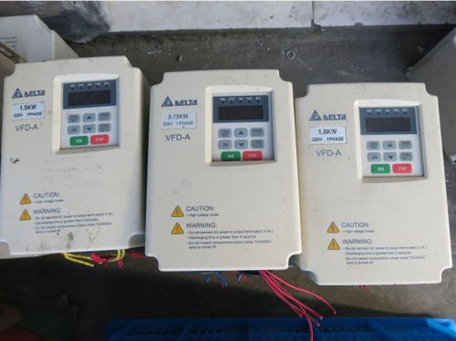 1PCS Used Delta converter VFD007A21A 220V0.75KW VFD-A tested