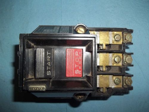 Square D Start/Stop Reset Switch Starter NEMA Size M-O