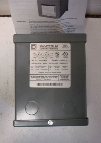 Square D Schneider Electric General Purpose Transformer 500SV43B