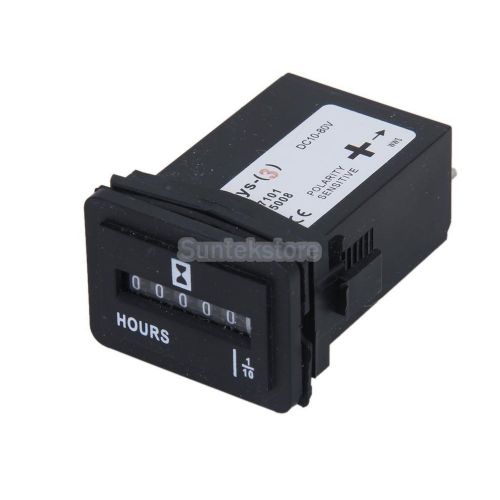 10v-80v dc hour meter hourmeter sealed counter gauge for boat car truck engine for sale