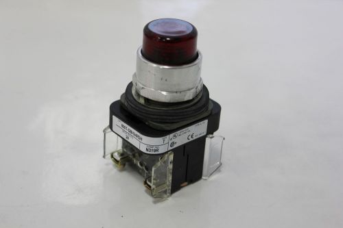 ALLEN BRADLEY ILLUMINATED RED PUSHBUTTON 800T-QBH24RDH (S11-2-24B)