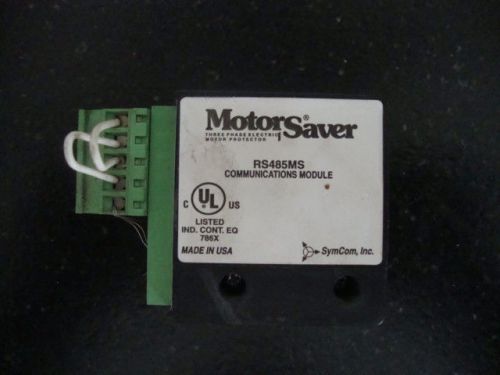 SYMCOM MOTOR SAVER COMMUNICATIONS MODULE RS485MS MOTORSAVER 0103 3PH PROTECTOR