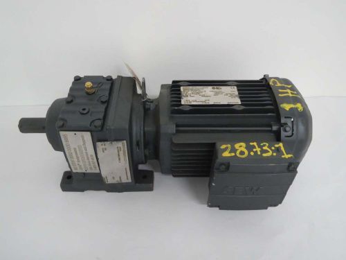 SEW EURODRIVE R37/A 1HP 330/575V-AC 1740RPM 28.73:1 60RPM GEAR MOTOR B440389