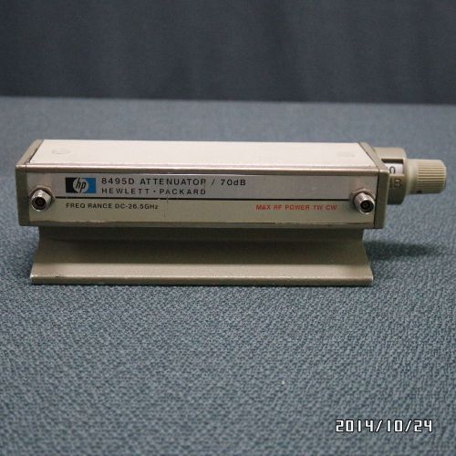 Agilent/hp 8495d step attenuator 70db opt.004 for sale