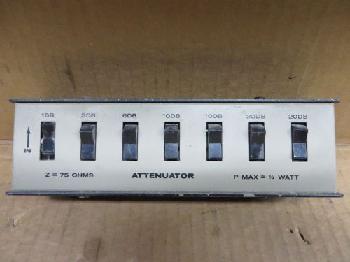 ATTENUATOR STEP SET 1db - 20db VINTAGE ELECTRONIC TEST EQUIPMENT