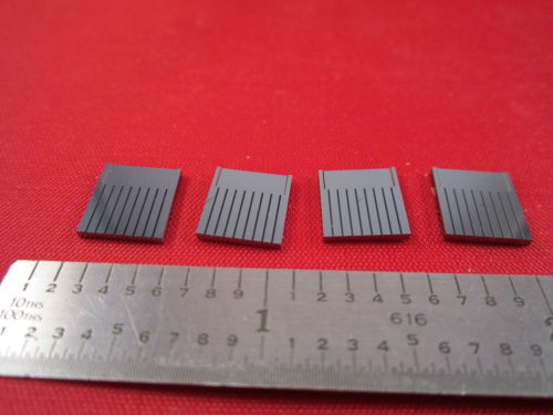 LOT 4 EA V-GROOVE CHIP FIBER ARRAY OPTICS DEVICE ??