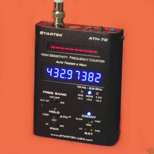 STARTEK ATH-70 FREQUENCY COUNTER 10Hz - 2.8GHz + TCXO + 12 HR BAT