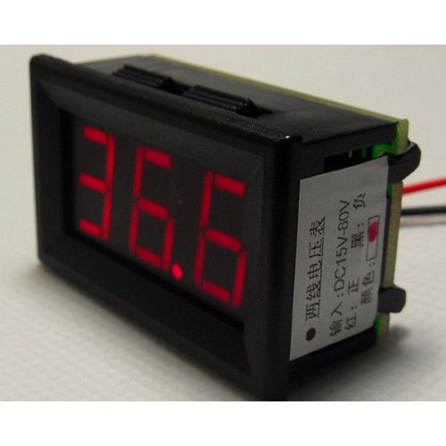 New DC 15-80V Voltage Digital Panel Meter Voltmeter Motorcycle Electrocar 0.56&#034;