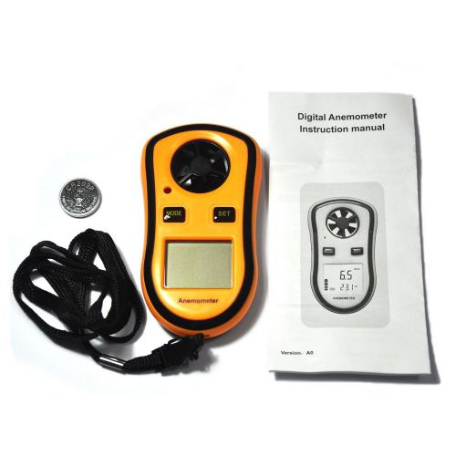 Gm8908 digital air flow wind speed meter gauge anemometer weather airflow tester for sale