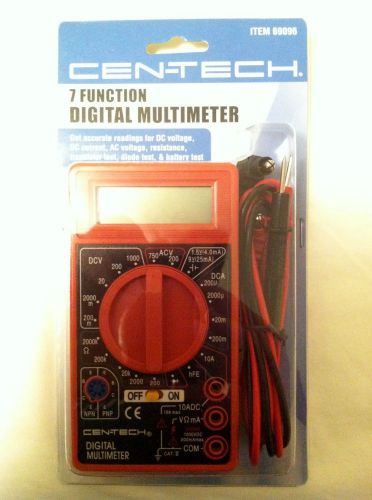 Cen-tech 7 function multimeter  New in the box