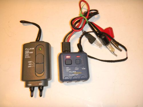 FLUKE FOS FIBER OPTIC SOURCE 850/1300 AND FLUKE NETWORKS PRO3000 TONER USED