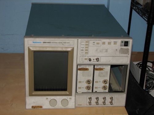 Tektronix Tek DSA 602 Digitizing Signal Analyzer W/ 2- 11A72, &amp; Opts 1C, 1R