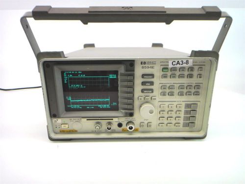 Hp 8594e spectrum analyzer w/ opt&#039;s 021, 101, &amp; 105 s/n 3443u00904 for sale