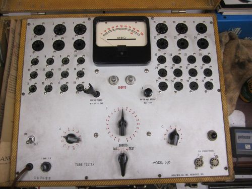 Tv &amp; radio tube tester anko model 360  cb ham radio for sale