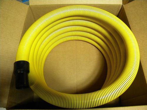 Carpet Cleaning  25&#039; (Crush Proof) Vacuum Hose 1 1/2&#034; YELLOW