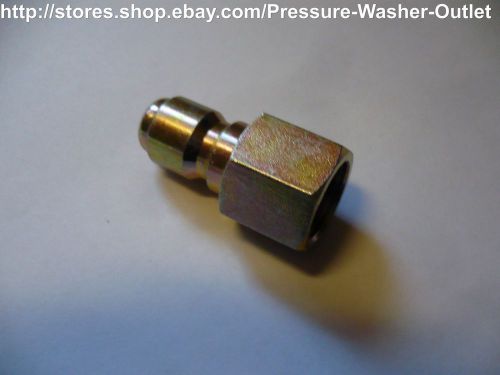 Pressure washer plated steel quick coupler plug 3/8&#034; female pipe thread 4000psi for sale