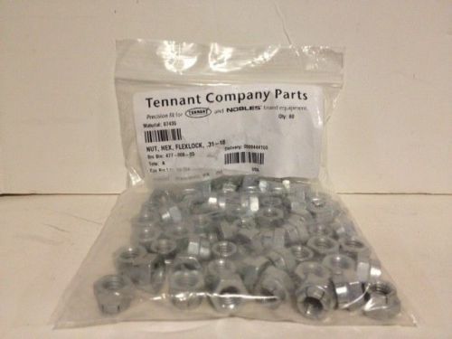 Tennant OEM Part # 87435 NUT, HEX, FLEXLOCK, .31-18  (Pack Of 60)