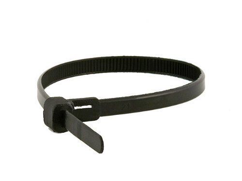 Monoprice releasable cable tie 6 inch 50lbs, 100pcs/pack - black new for sale