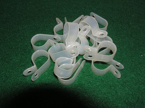 THOMAS BETTS PACK OF 15 NYLON PLAIN EDGE CABLE CLAMPS 1/2&#034; DIA **NEW**