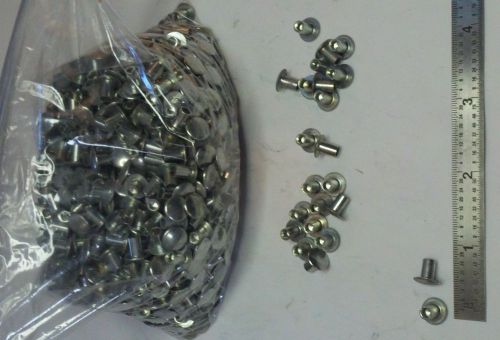 1000  5/32&#034;d x 9/32&#034;l  x 5/32&#034; oval hd.semi/tub rivet zinc   15 for sale