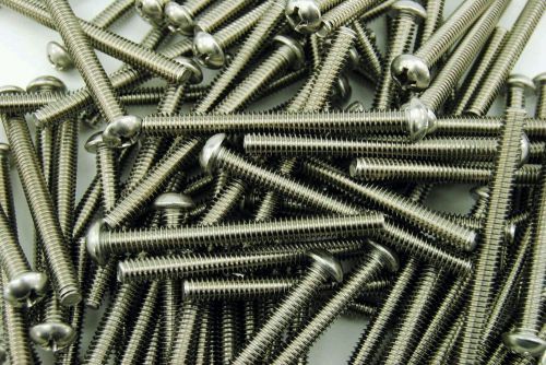 (100) Stainless Steel Phillips Pan Head 1/4-20 x 2-3/4 Machine Screw 18-8