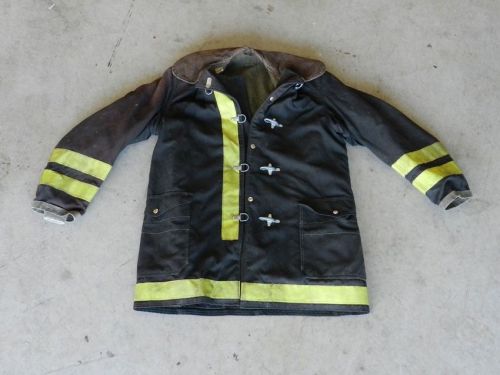 REAL FIREFIGHTER TURNOUTS GLOBE JACKET COAT 40 ~ L@@K!! 24