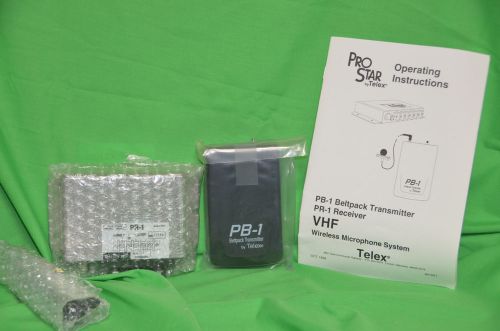 TELEX PR-1 PB-1 WIRELESS MICROPHONE SYSTEM 179.100MHZ  *NEW*