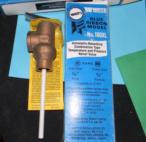 Watts Regulator Model # 100XL Temperature and Pressure Relief Valve  3/4&#034;