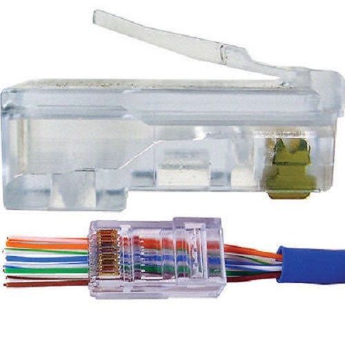 Platinum Tools 100003B EZ-RJ45 Cat 5/5e Connectors, Box of 100 - Priced to Sell