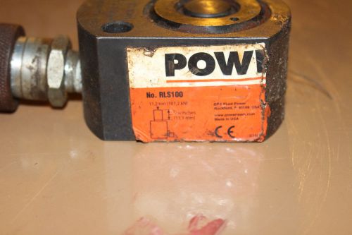 Power Team 10 Ton Hydraulic 7/16&#034; Low Profile Spring Return Cylinder RLS100