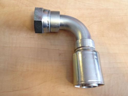 Eaton weatherhead coll-o-crimp 20u-677 90degree female swivel tube elbow fitting for sale