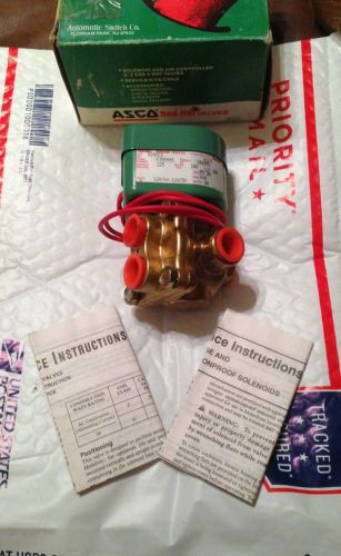 ASCO RED-HAT 8342C3 Solenoid Valve NIB 120/60 3/8 •FREE SHIPPING•