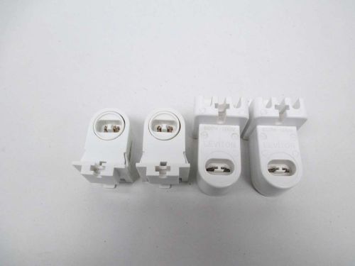 Lot 4 new leviton assorted 465 hh fluorescent lamp holder 660w 600v-ac d361934 for sale