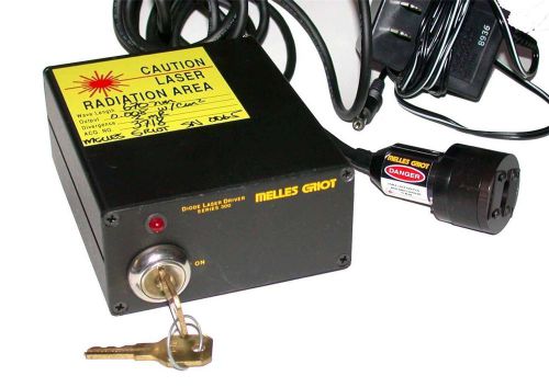 VERY NICE MELLES GRIOT 50 MILLIWATT DIODE LASER 670 NM LASER DRIVER 06 DLD 301